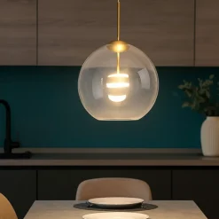 Lampadari Cucina-Maytoni cometa lampadario per isola cucina led 3000k