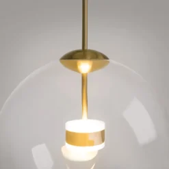 Lampadari Cucina-Maytoni cometa lampadario per isola cucina led 3000k