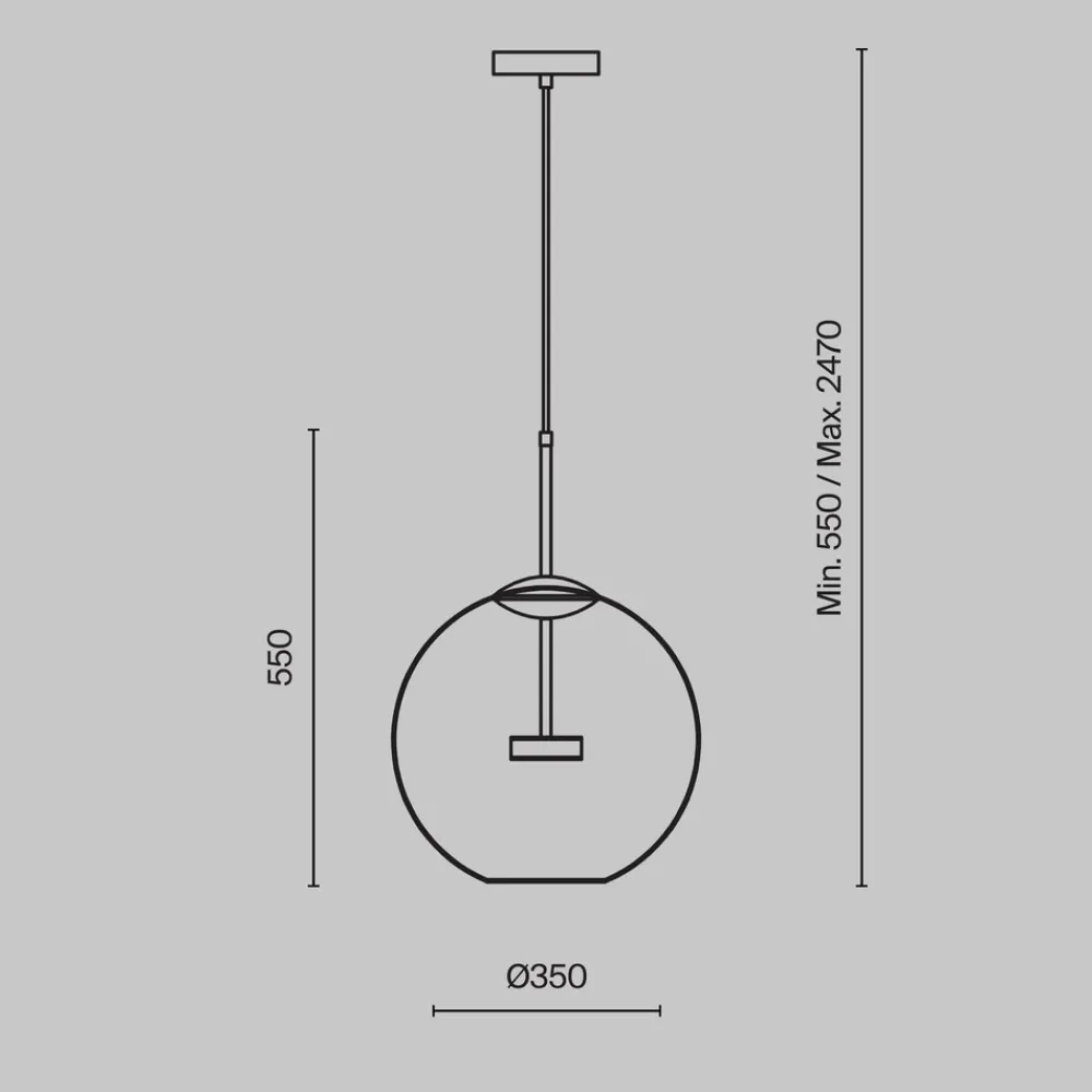 Lampadari Cucina-Maytoni cometa lampadario per isola cucina led 3000k