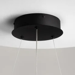 Lampadari Moderni-Maytoni curve lampadario moderno led 31w da 3000k a 4000k nero