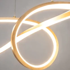 Lampadari Cucina-Maytoni curve lampadario per cucina moderna led 4000k