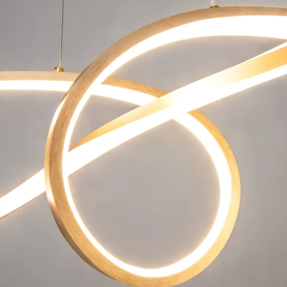 Lampadari Cucina-Maytoni curve lampadario per cucina moderna led 4000k