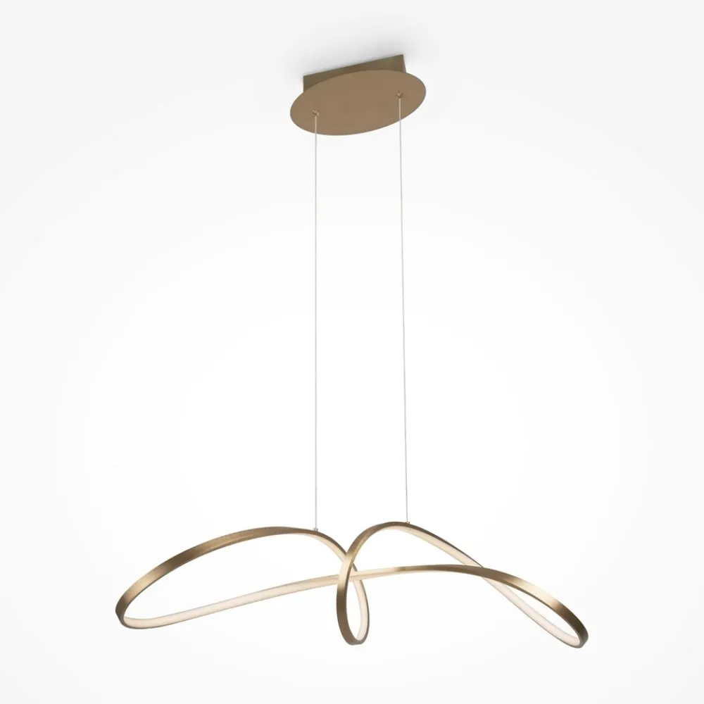 Lampadari Cucina-Maytoni curve lampadario per cucina moderna led 4000k