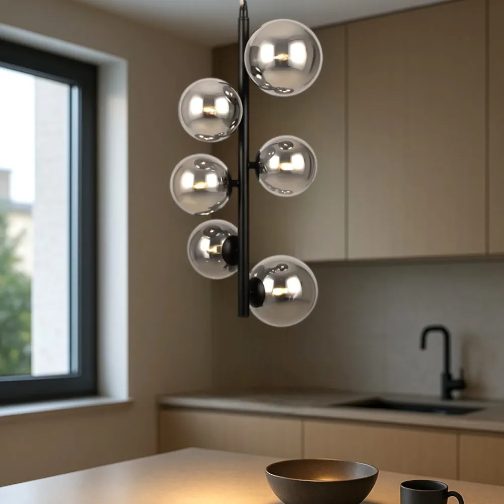 Lampadari Cucina-Maytoni dallas lampadario da cucina da cucina 6 portalampada a sfera