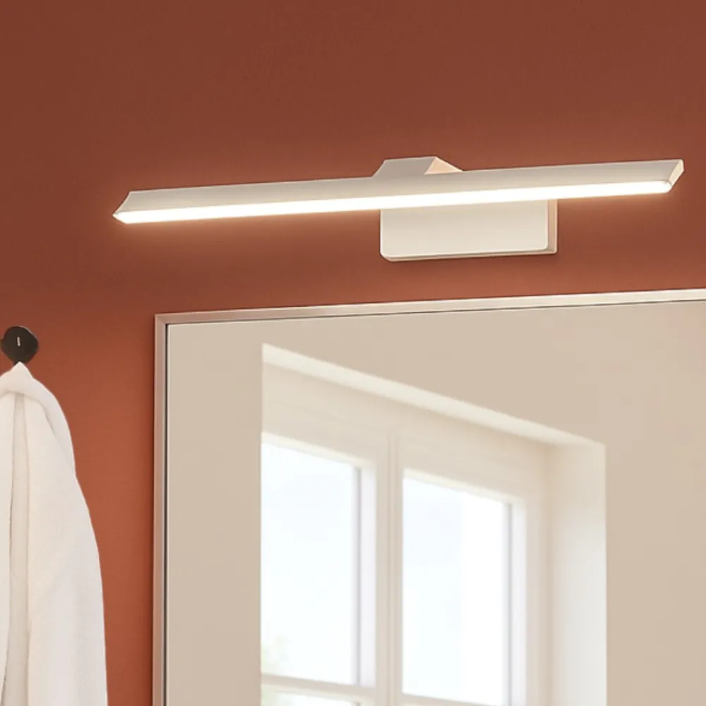 Applique Da Bagno-Maytoni decart applique bianco da bagno led 4000k per specchio