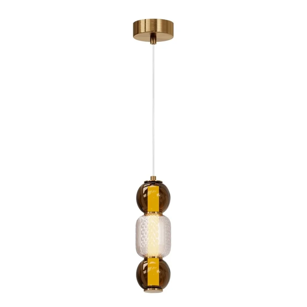 Lampade A Sospensione-Maytoni drop lampada a sospensione led 16w 3000k con sfere in vetro