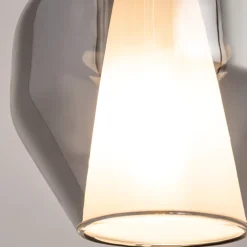 Lampade A Sospensione-Maytoni duality lampada a sospensione per isola cucina in vetro fume'