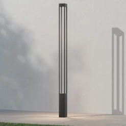 Lampioni Da Giardino-Maytoni elbe lampione alto da giardino led 3000k ip65 nero