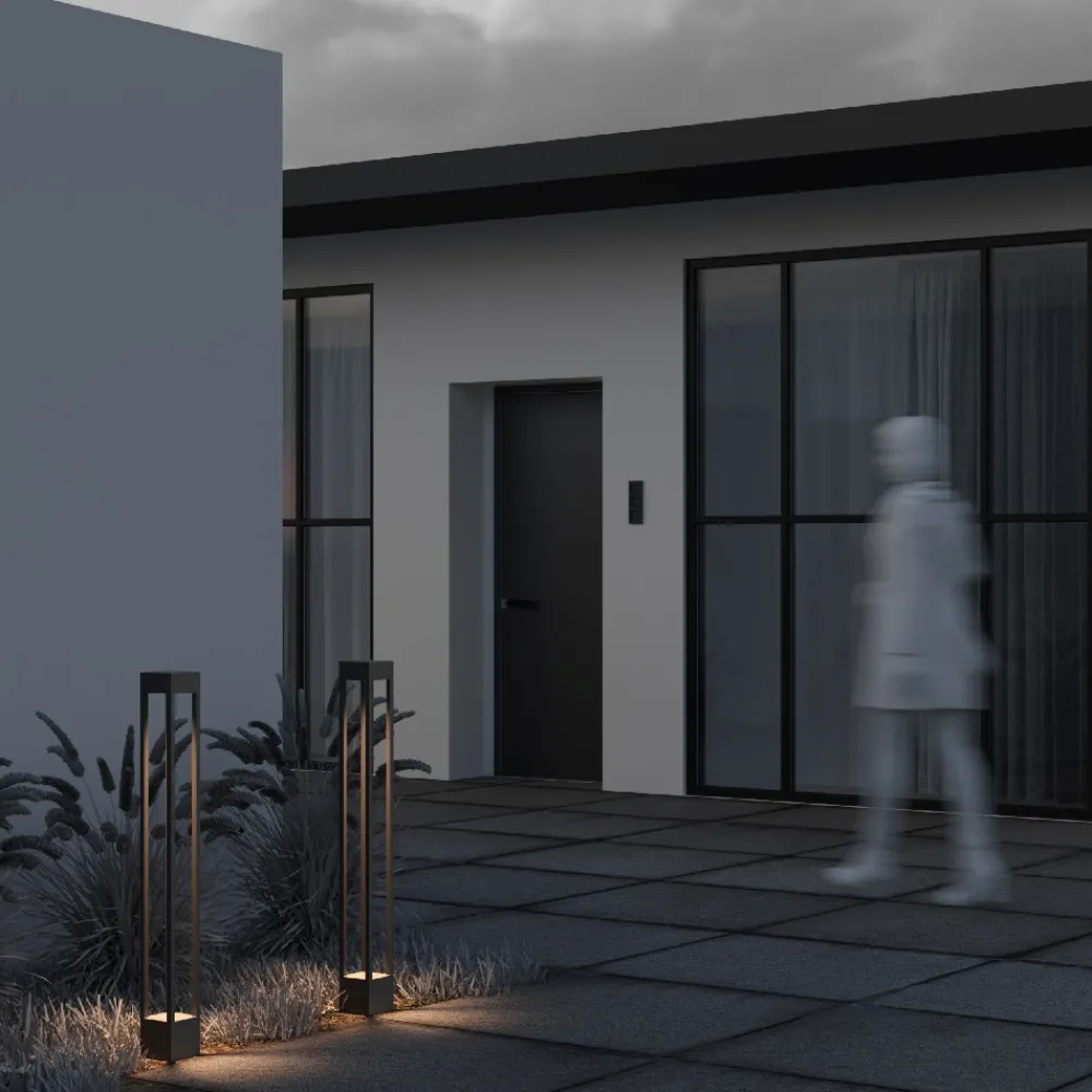 Lampioni Da Giardino-Maytoni elbe lampione da giardino led 3000k ip65 design minimal