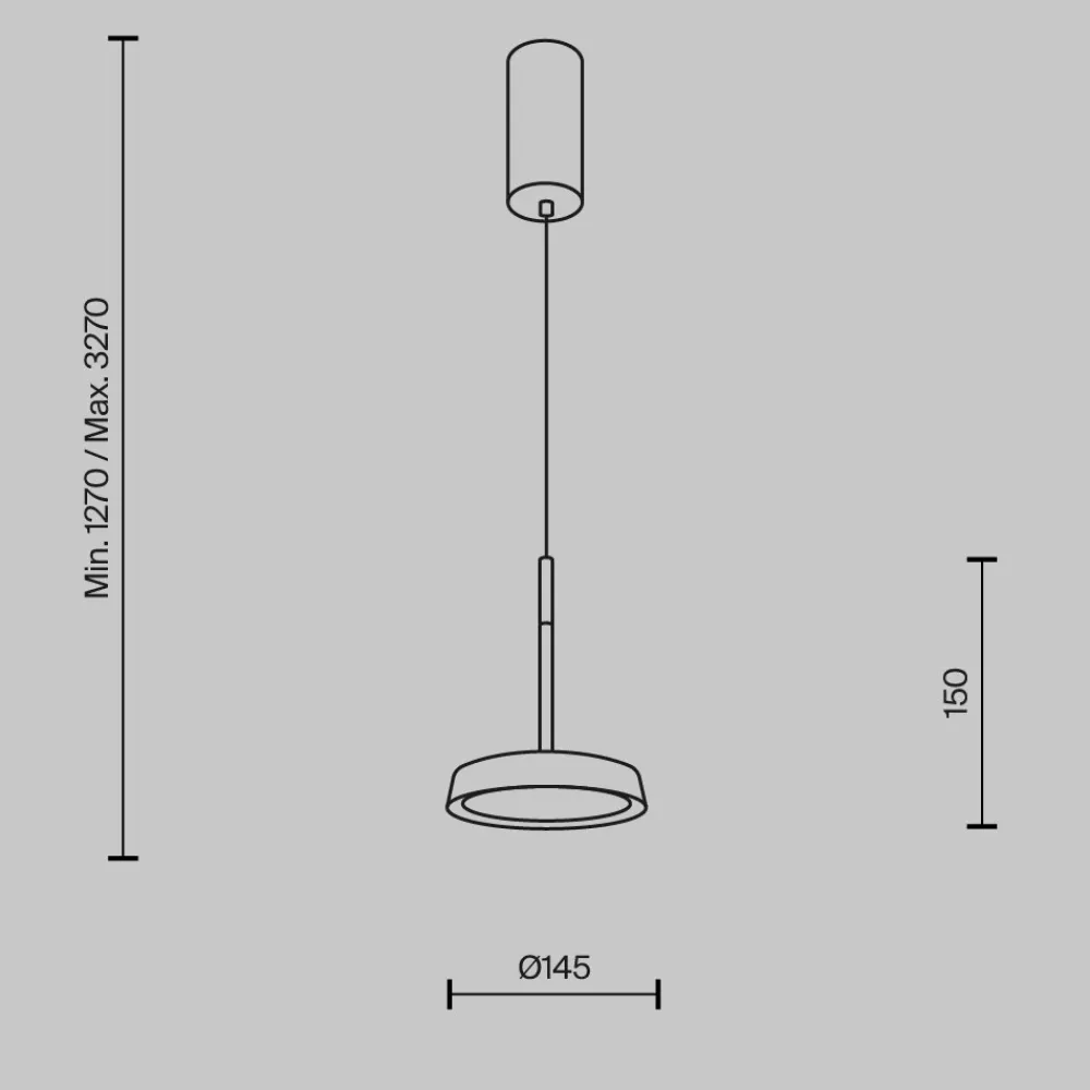 Lampade A Sospensione-Maytoni el lampada a sospensione da cucina circolare led 3000k