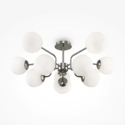 Plafoniere Moderne-Maytoni erich plafoniera moderna colore argento 10 luci