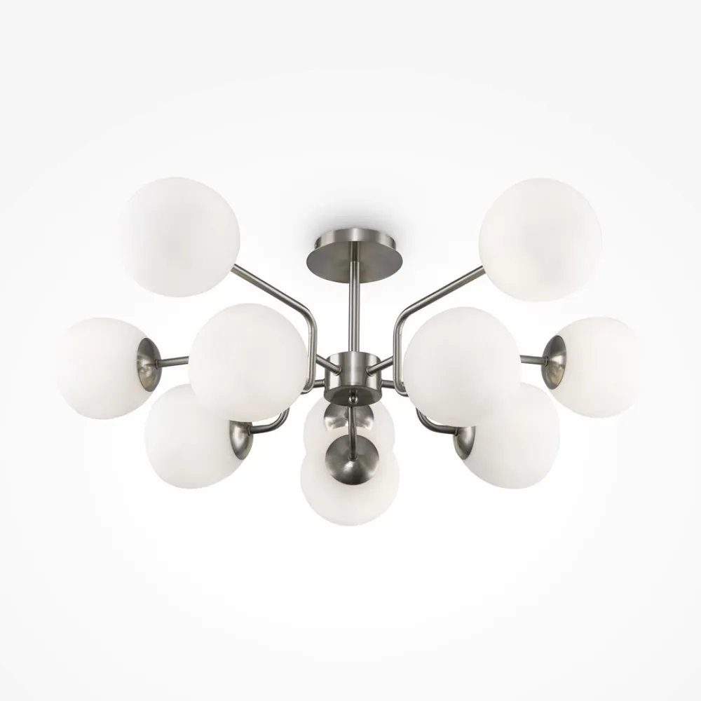 Plafoniere Moderne-Maytoni erich plafoniera moderna colore argento 10 luci