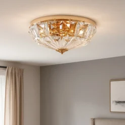 Plafoniere Moderne-Maytoni facet plafoniera moderna circolare in vetro
