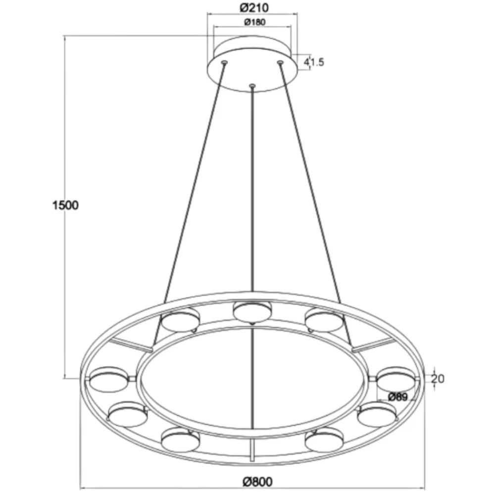 Lampadari Moderni-Maytoni fad lampadario led 63w 3000k per soggiorno
