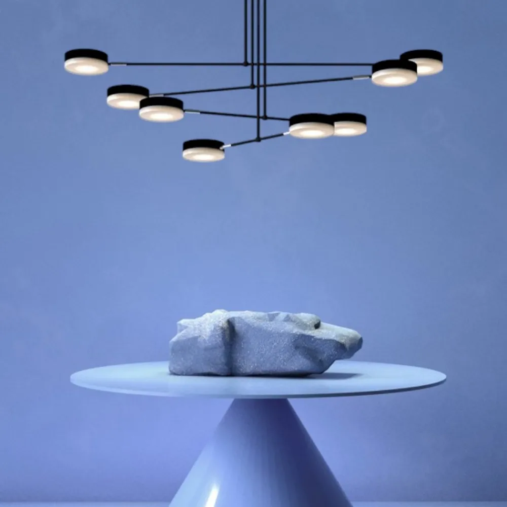 Lampadari Moderni-Maytoni fad lampadario moderno led 49w 3000k orientabile