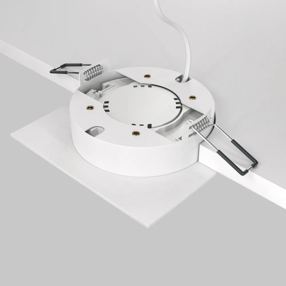 Faretti Da Incasso-Maytoni faretto da incasso a soffitto hoop bianco rotondo gx53