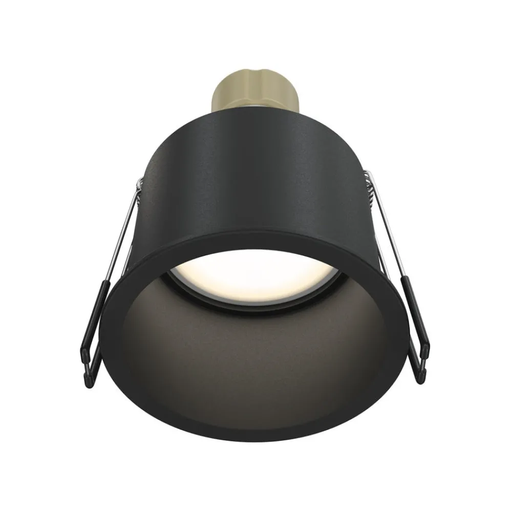 Faretti Da Incasso-Maytoni faretto da incasso a soffitto rotondo nero reif