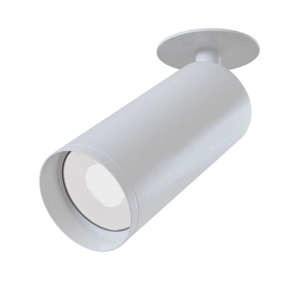 Faretti Da Incasso-Maytoni faretto da incasso focus cilindro bianco orientabile