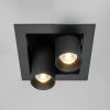 Faretti Da Incasso-Maytoni faretto da incasso magnum led 14w 3000k nero 2 luci orientabili