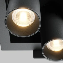 Faretti Da Incasso-Maytoni faretto da incasso magnum led 14w 3000k nero 2 luci orientabili