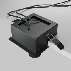 Faretti Da Incasso-Maytoni faretto da incasso magnum led 14w 3000k nero 2 luci orientabili