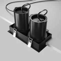 Faretti Da Incasso-Maytoni faretto da incasso nero hidden led 20w 3000k per controsoffitto