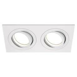 Faretti Da Incasso-Maytoni faretto da soffitto atom cestello da incasso 2 luci bianco