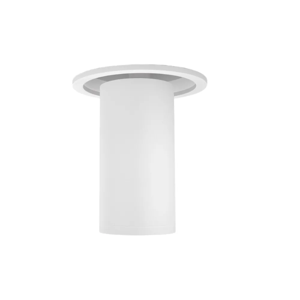 Faretti Da Incasso-Maytoni faretto focus bianco cilindro orientabile da incasso a soffitto
