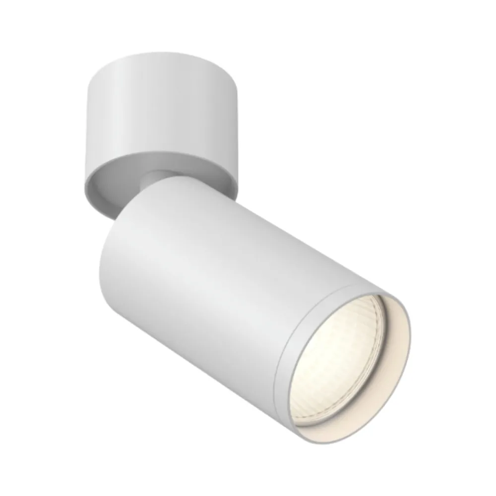 Faretti Da Soffitto-Maytoni faretto led focus bianco cilindro orientabile