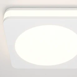 Faretti Da Incasso-Maytoni faretto phanton quadrato bianco da incasso per controsoffitto led 7w 3000k