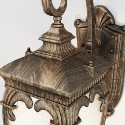 Applique Da Esterno-Maytoni fleur applique da esterno ip44 lanterna colore bronzo
