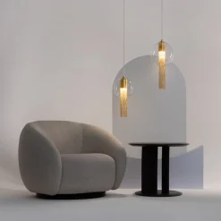 Lampade A Sospensione-Maytoni flusso lampada a sospensione per cucina con paralume in vetro
