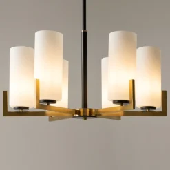 Lampadario Camera Da Letto-Maytoni fortano lampadario per camera da letto paralumi in vetro