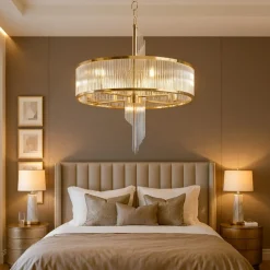 Lampadario Camera Da Letto-Maytoni frame lampadario per camera da letto in vetro lavorato con 6 luci
