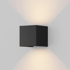 Applique Da Esterno-Maytoni fulton applique da esterno moderno cubico led 3000k ip54