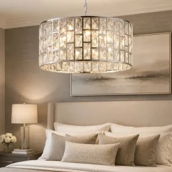 Lampadario Camera Da Letto-Maytoni gelid lampadario per camera da letto effetto cristallo