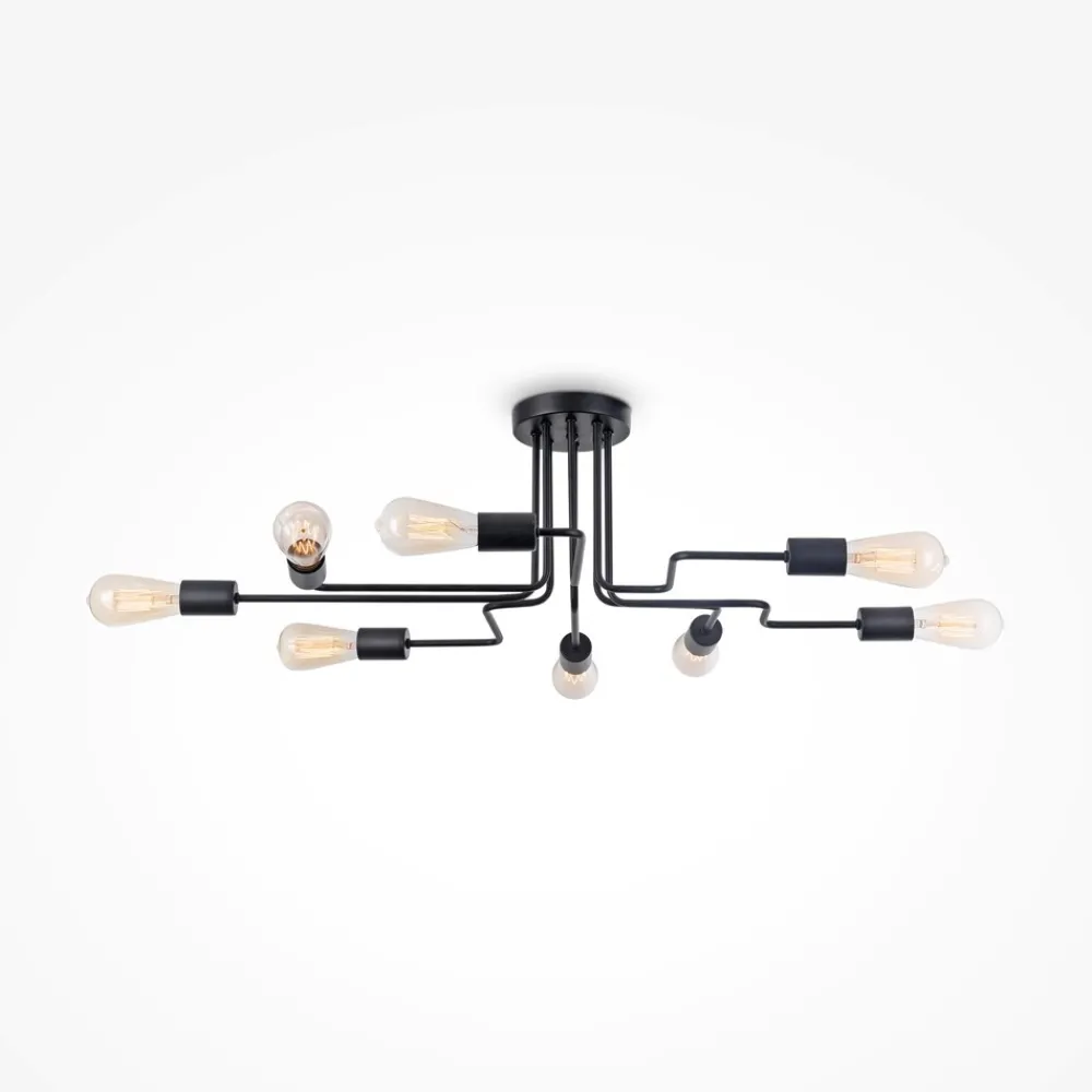 Plafoniere Moderne-Maytoni gilbert plafoniera moderna colore nero