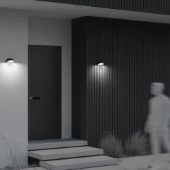 Applique Da Esterno-Maytoni gloss applique da esterno led 3000k ip65 targa segnaletica