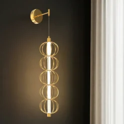Applique Da Parete-Maytoni golden cage applique da parete pendente led 3000k