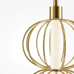 Applique Da Parete-Maytoni golden cage applique da parete pendente led 3000k