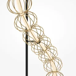 Lampade Da Terra-Maytoni golden cage lampada da terra oro led 3000k design originale per salotto