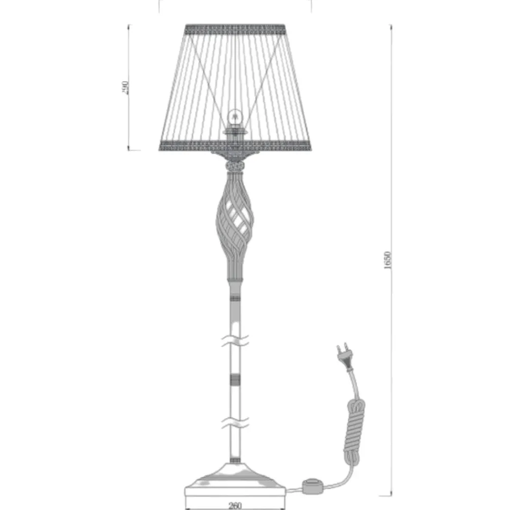 Lampade Da Terra-Maytoni grace lampada da terra classica bianca per camera da letto