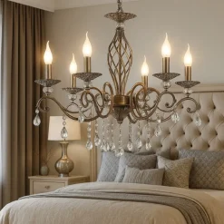Lampadario Camera Da Letto-Maytoni grace lampadario con pendenti 6 luci