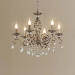 Lampadario Camera Da Letto-Maytoni grace lampadario con pendenti 6 luci