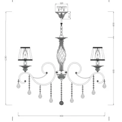 Lampadari Moderni-Maytoni grace lampadario per salone con pendenti