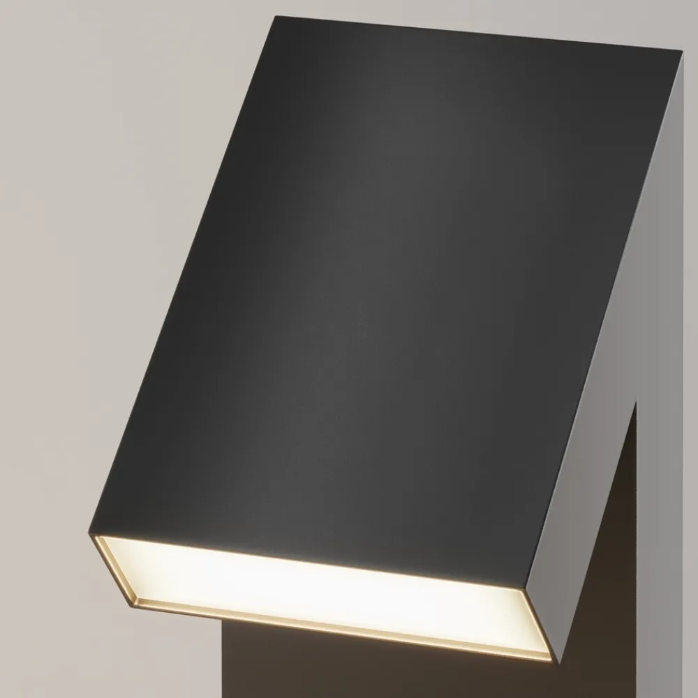 Lampioni Da Giardino-Maytoni guss lampione da giardino led 3000k ip65 nero moderno