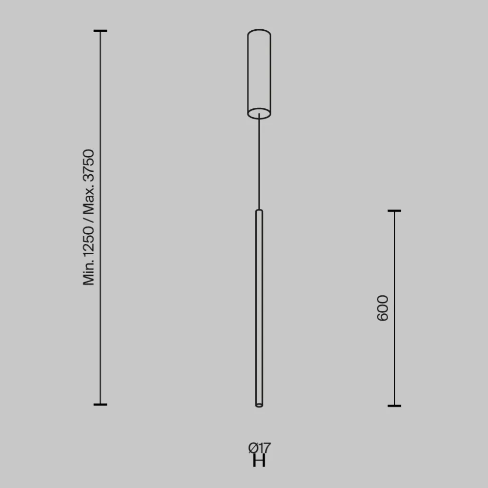 Lampade A Sospensione-Maytoni halo lampada a sospensione nera led 11w da 3000k a 4000k