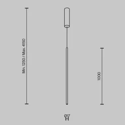 Lampade A Sospensione-Maytoni halo lampada a sospensione led 15w da 3000k a 4000k nera
