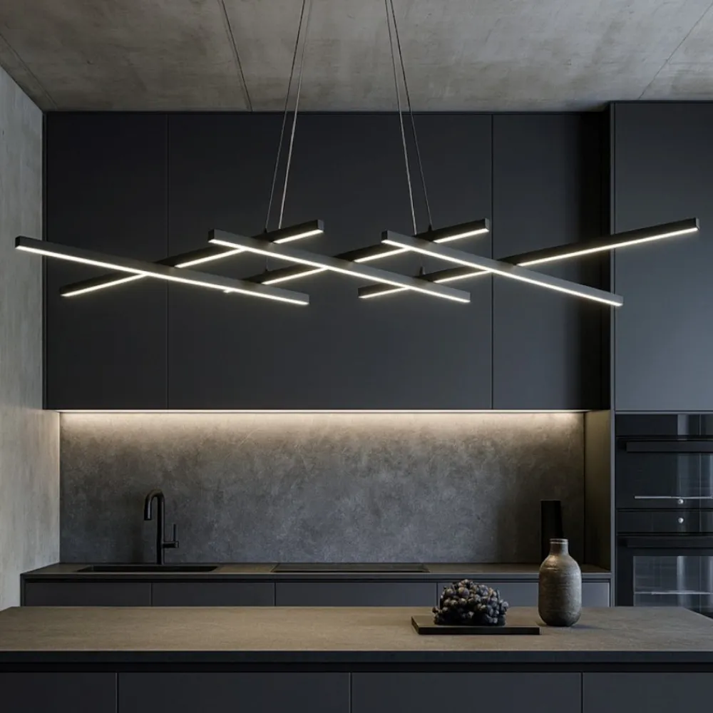 Lampadari Cucina-Maytoni halo lampadario cucina led 40w da 3000k a 4000k moderno
