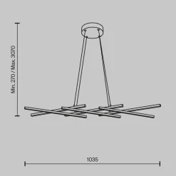 Lampadari Cucina-Maytoni halo lampadario cucina led 40w da 3000k a 4000k moderno